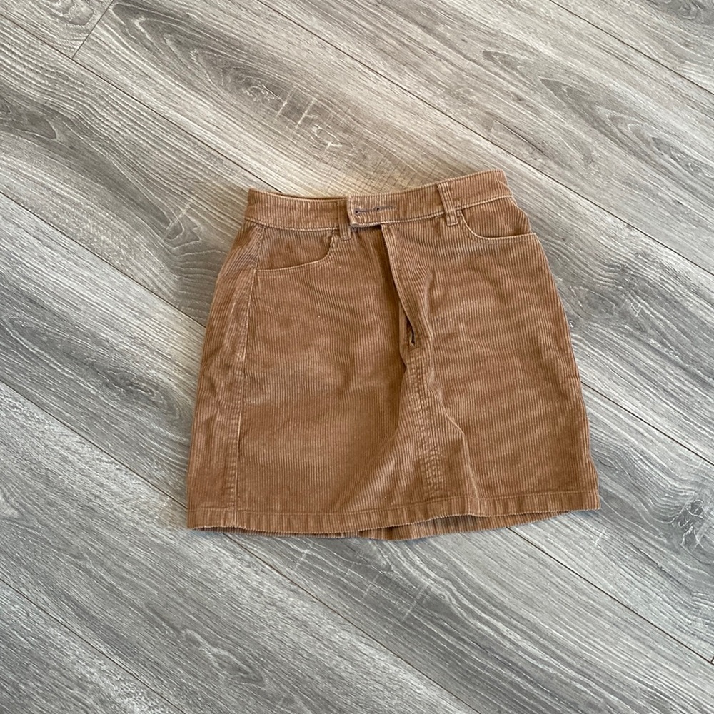 Hollister high rise jean skirt